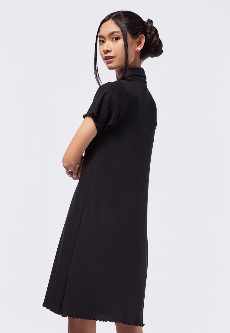 Collared A-Line Mini Dress