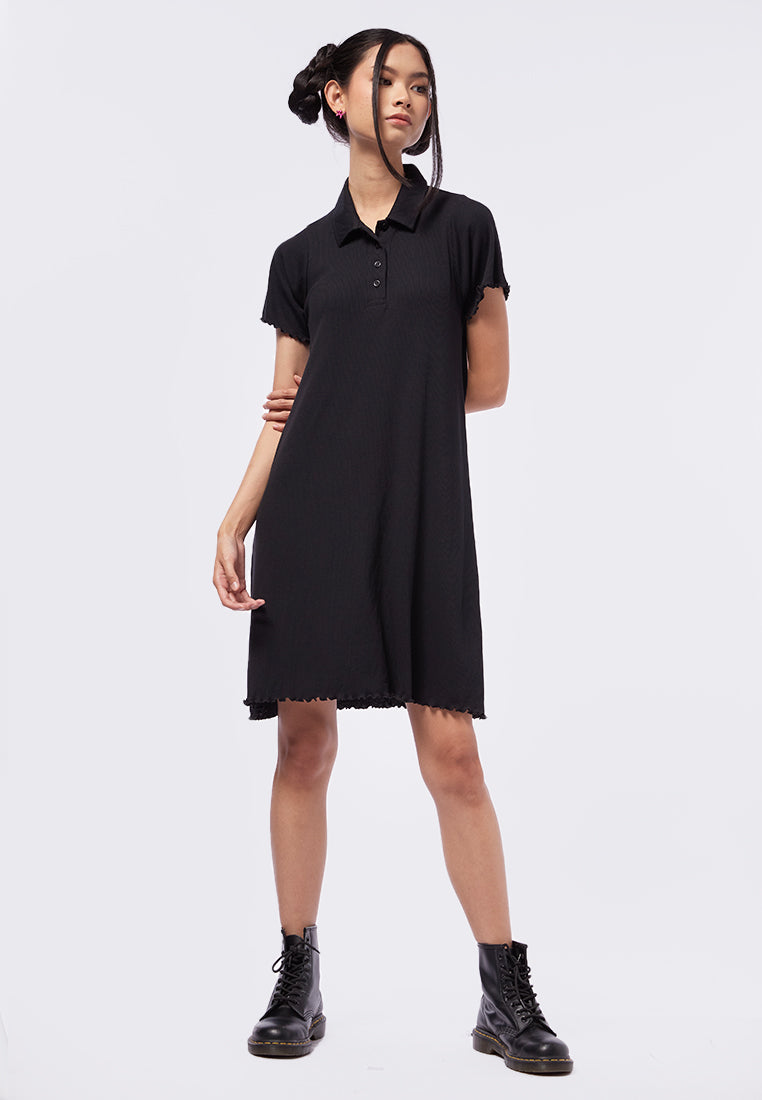 Collared A-Line Mini Dress