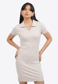 Fitted Short Sleeve Mini Dress