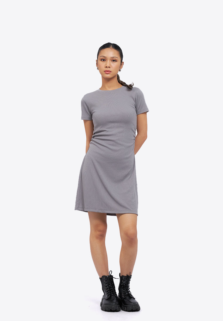 Side Ruched Fitted Mini Dress