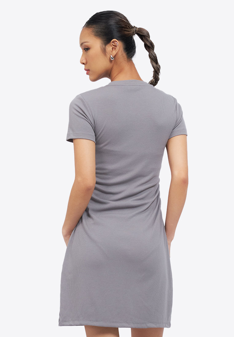 Side Ruched Fitted Mini Dress
