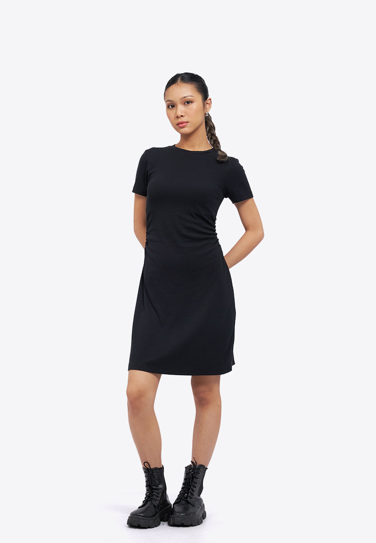 Side Ruched Fitted Mini Dress