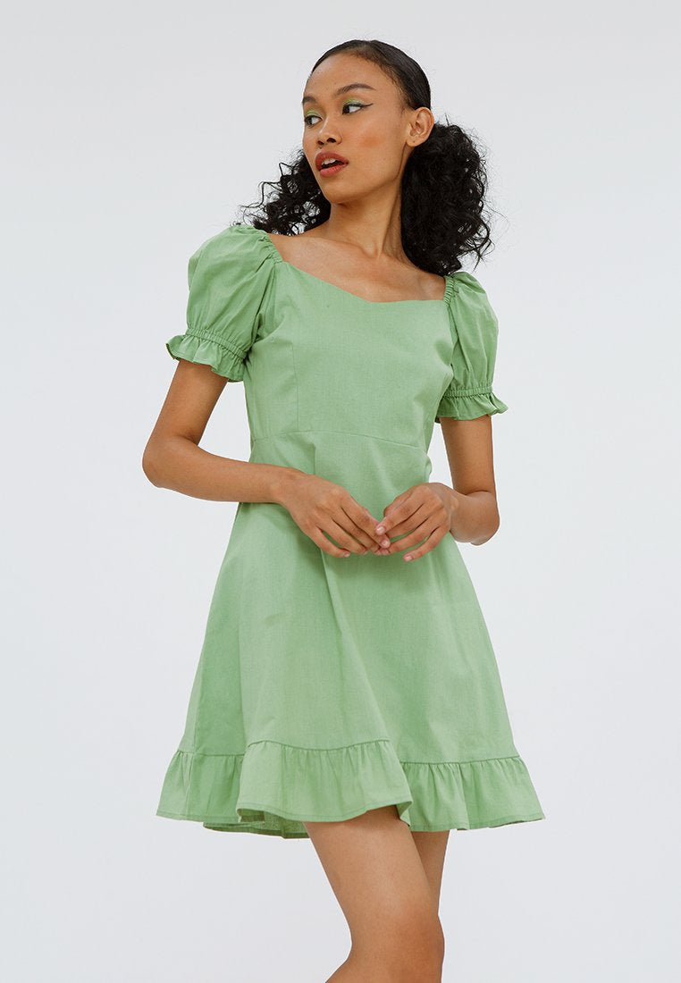 Balloon Sleeve Dress