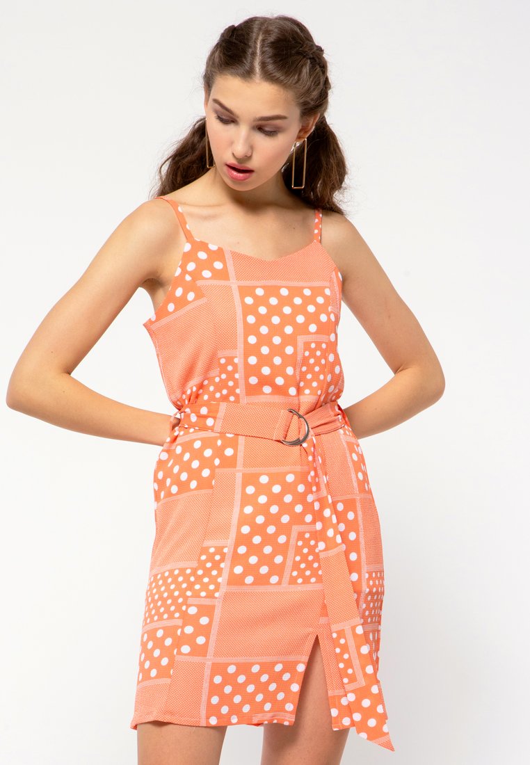 Patch Print Dress