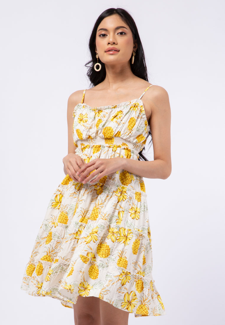 Sleeveless Baby Doll Midi Dress