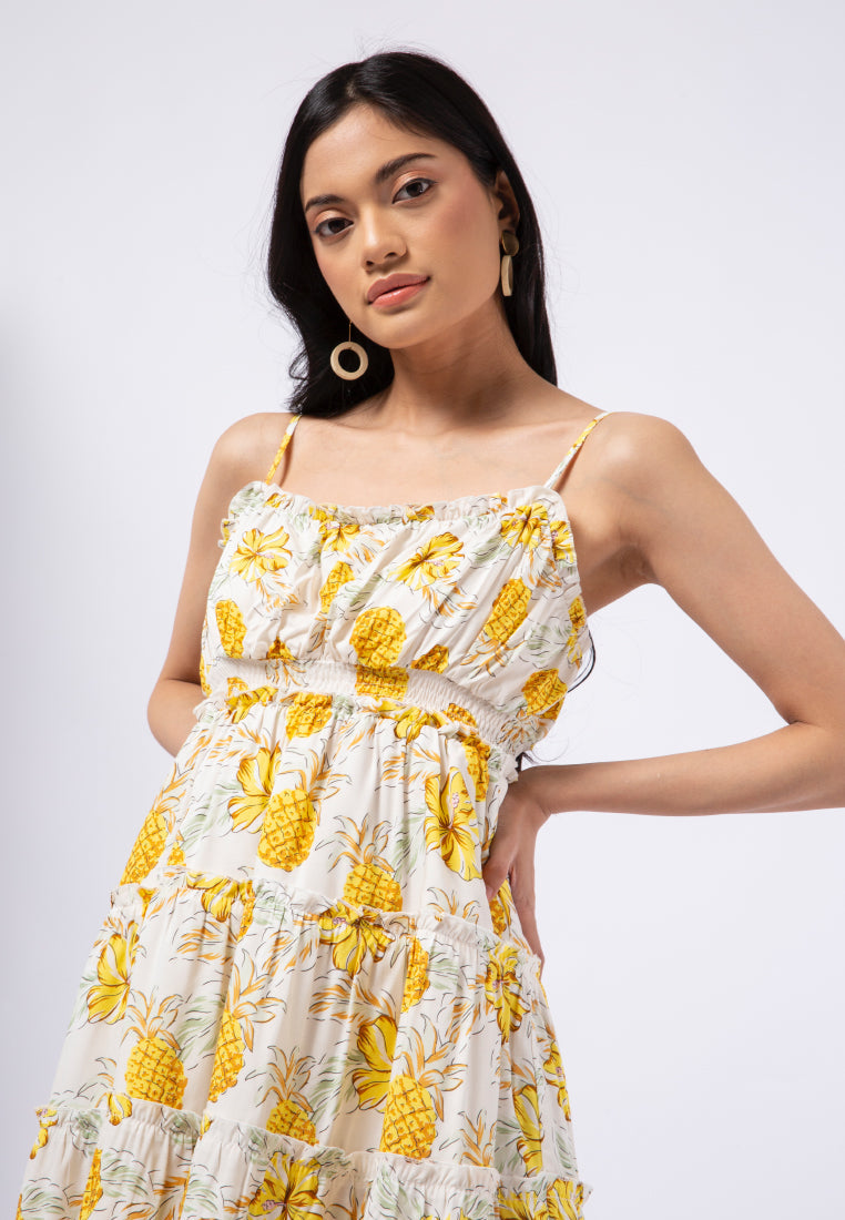 Sleeveless Baby Doll Midi Dress