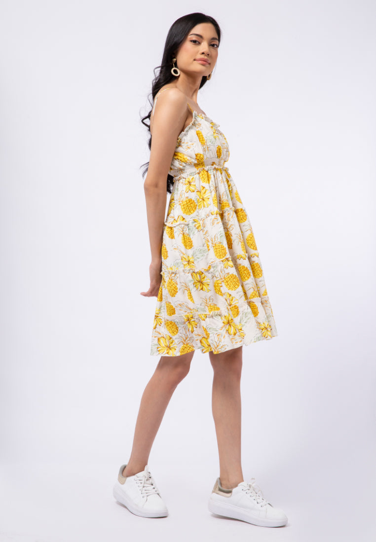 Sleeveless Baby Doll Midi Dress