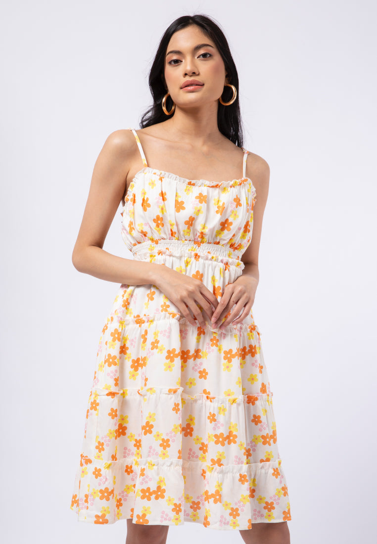 Sleeveless Baby Doll Midi Dress
