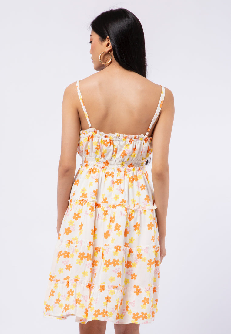 Sleeveless Baby Doll Midi Dress