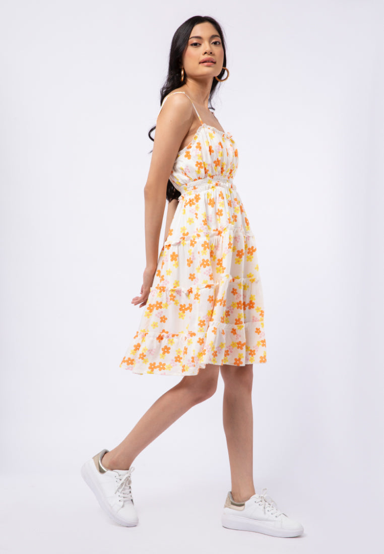 Sleeveless Baby Doll Midi Dress