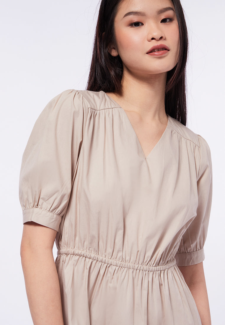 V-Neck Mini Dress