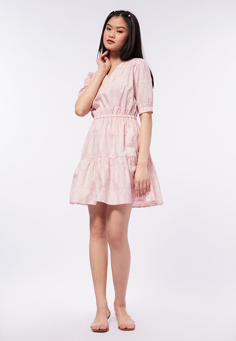 V-Neck Mini Dress