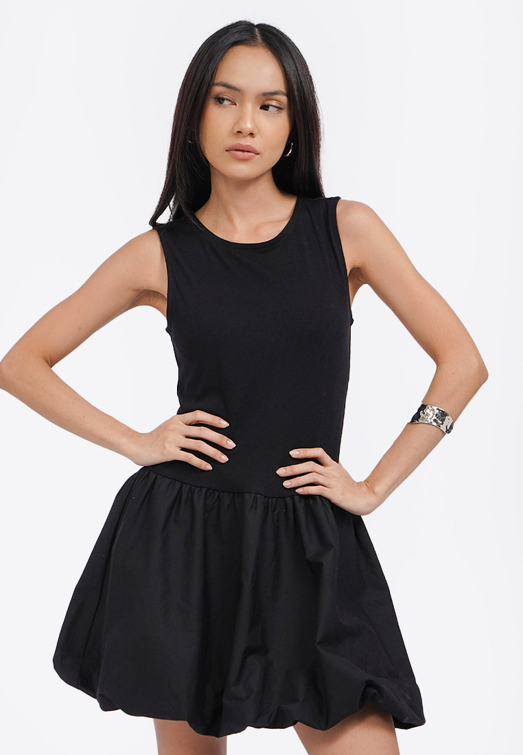 Sleeveless Balloon Mini Dress