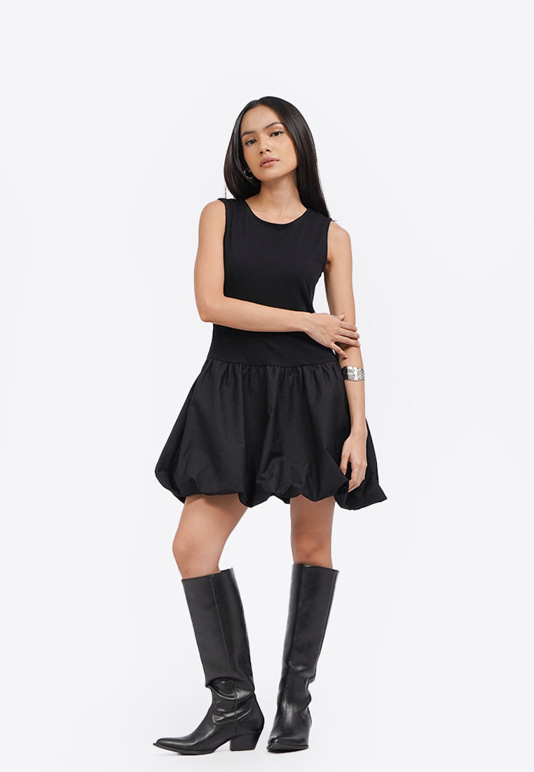 Sleeveless Balloon Mini Dress