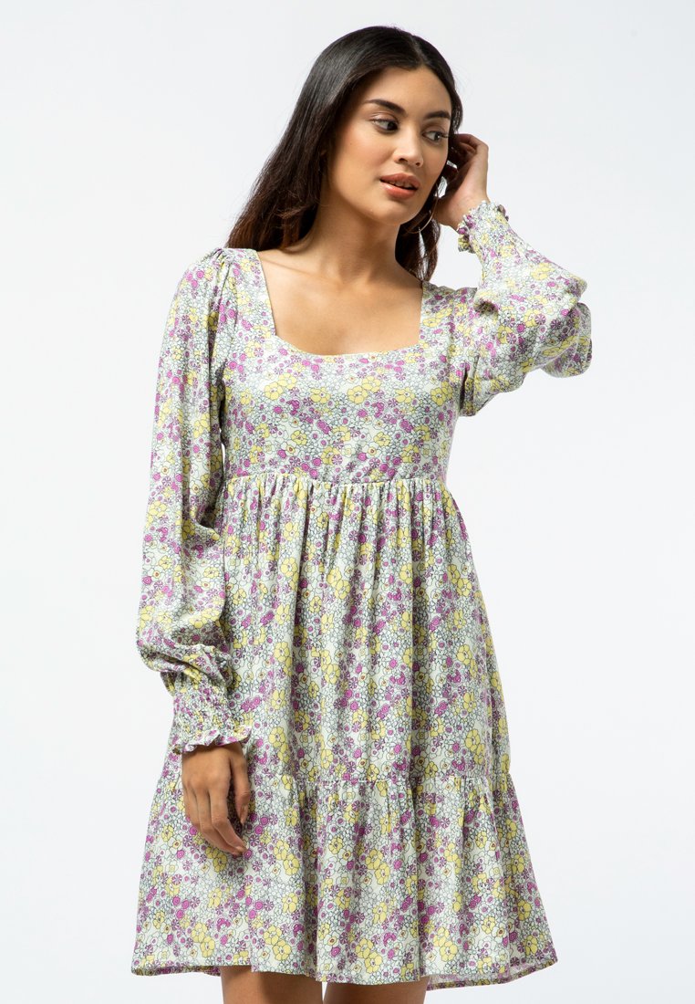 Square Neck Mini Dress