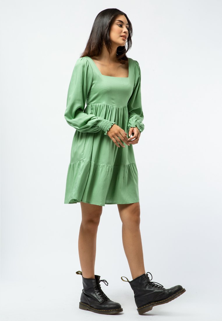 Square Neck Mini Dress