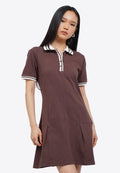 Contrast Rib Mini Dress