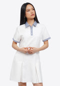 Contrast Rib Mini Dress