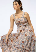 Printed Frill Tiered Dress
