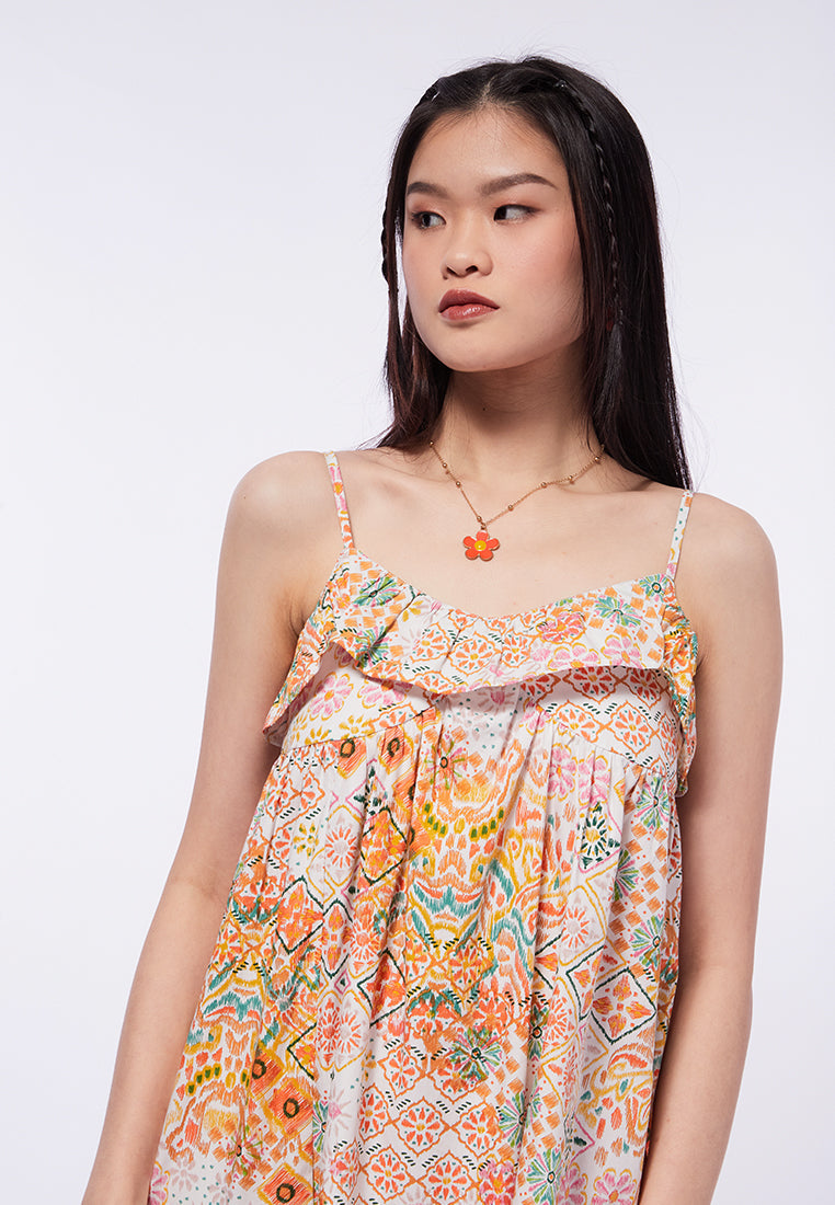 Gathered Midi Dress