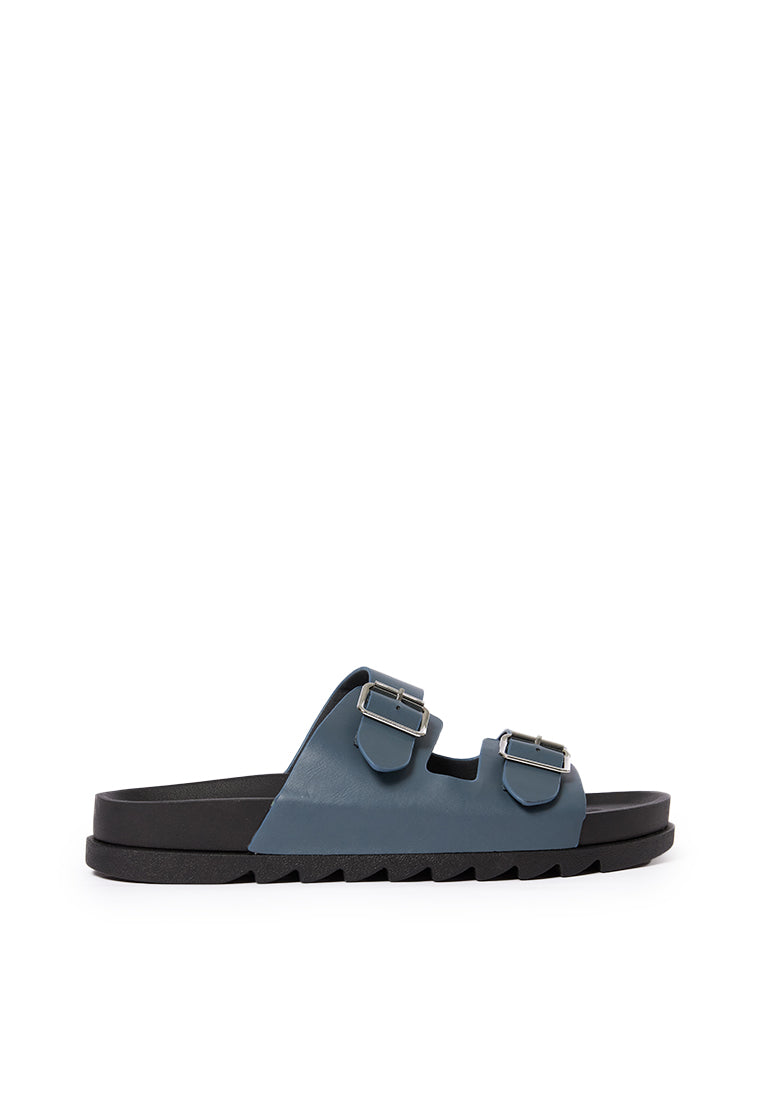 Double Buckle Sandals L.Grey