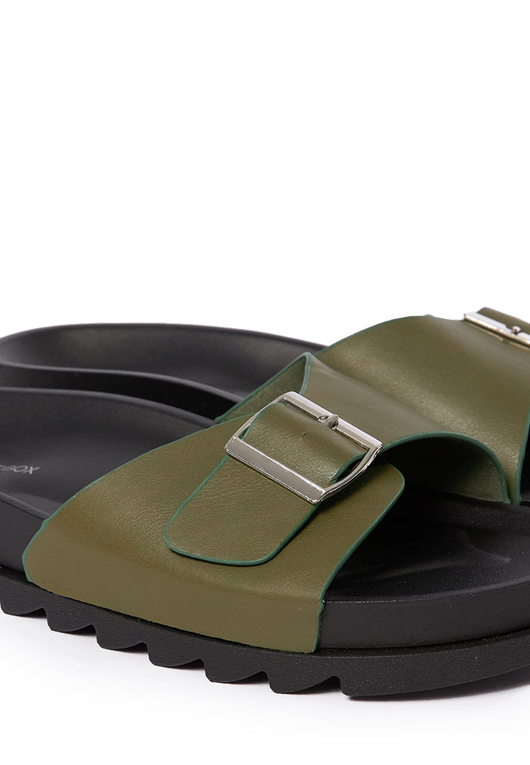 Buckle Sandals Olive