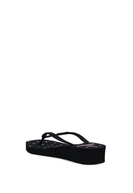 Kuromi Flip Flop Black