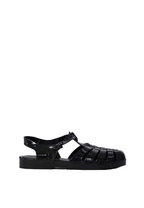 Black Jelly Sandals