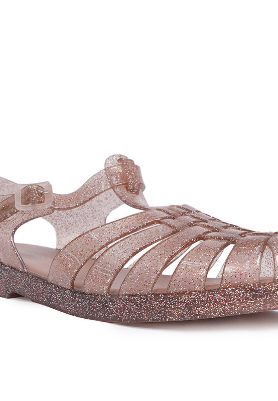 Dusty Pink Jelly Sandals