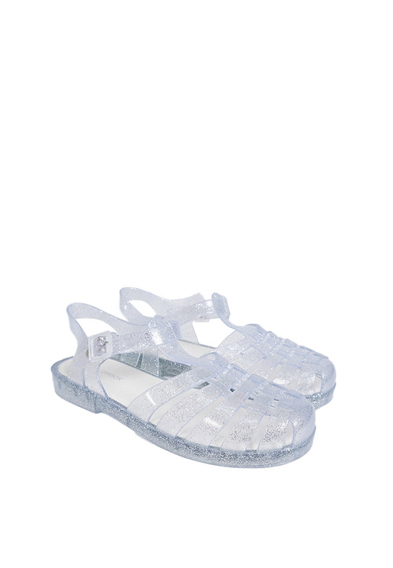 White Jelly Sandals