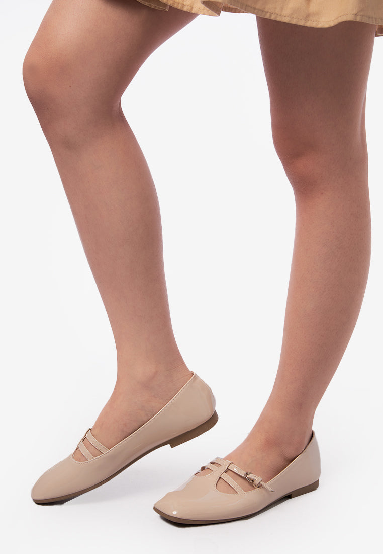 Cream Ballerina Flats