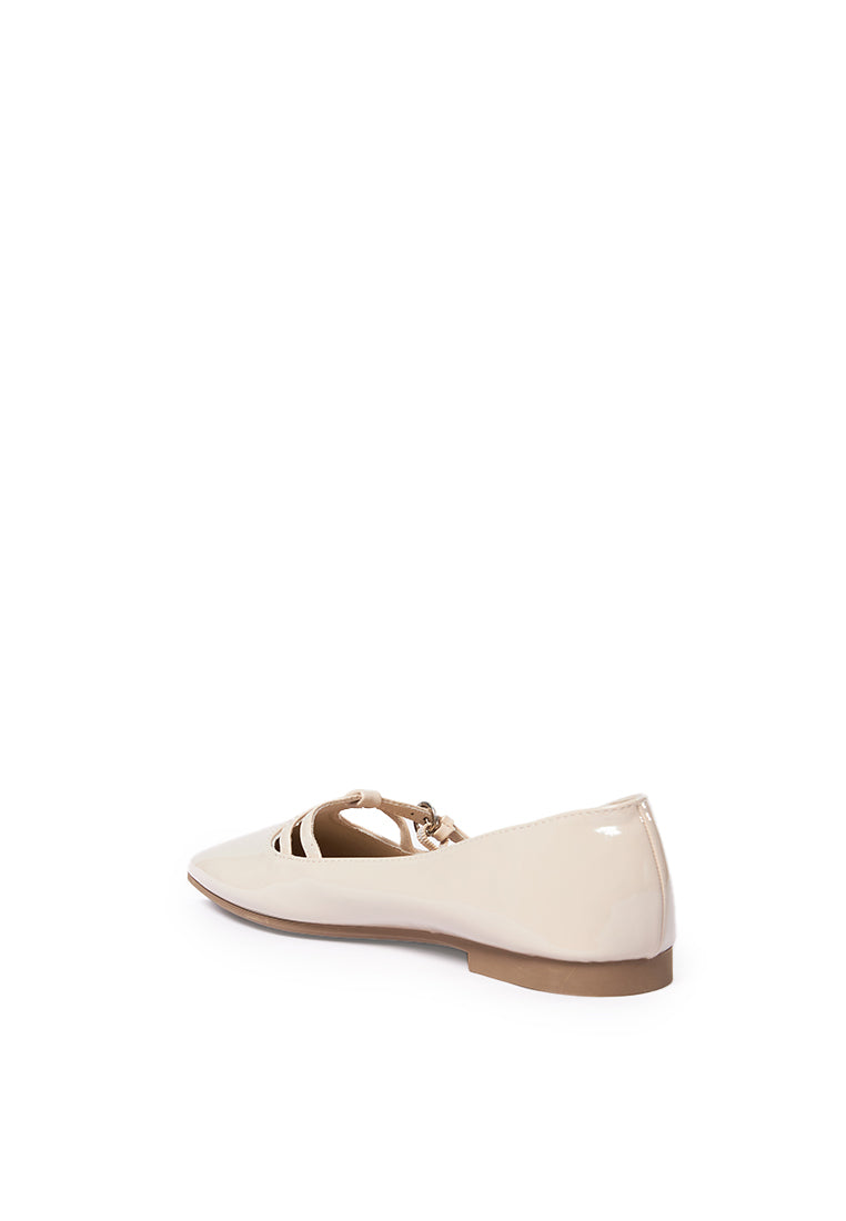 Cream Ballerina Flats