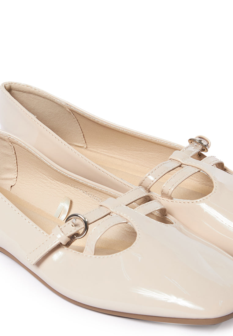 Cream Ballerina Flats