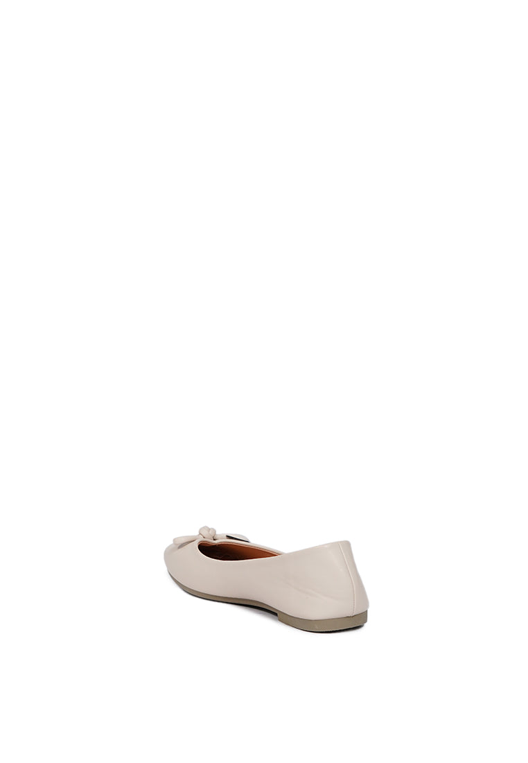 Beige Ballerina Flats
