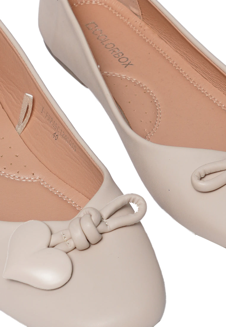 Beige Ballerina Flats