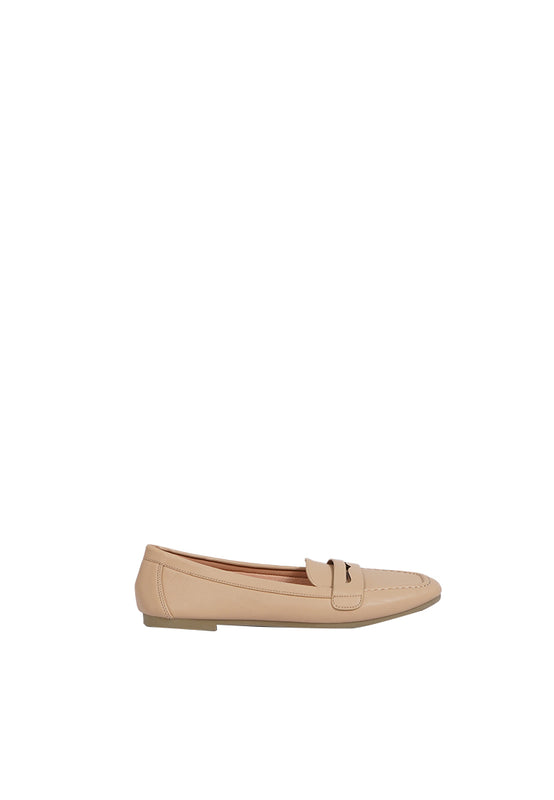 Flat Shoes Lt Brown