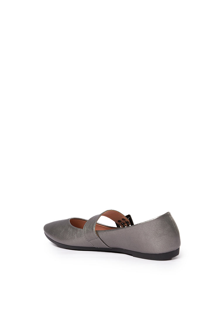 Silver Ballerina Flats