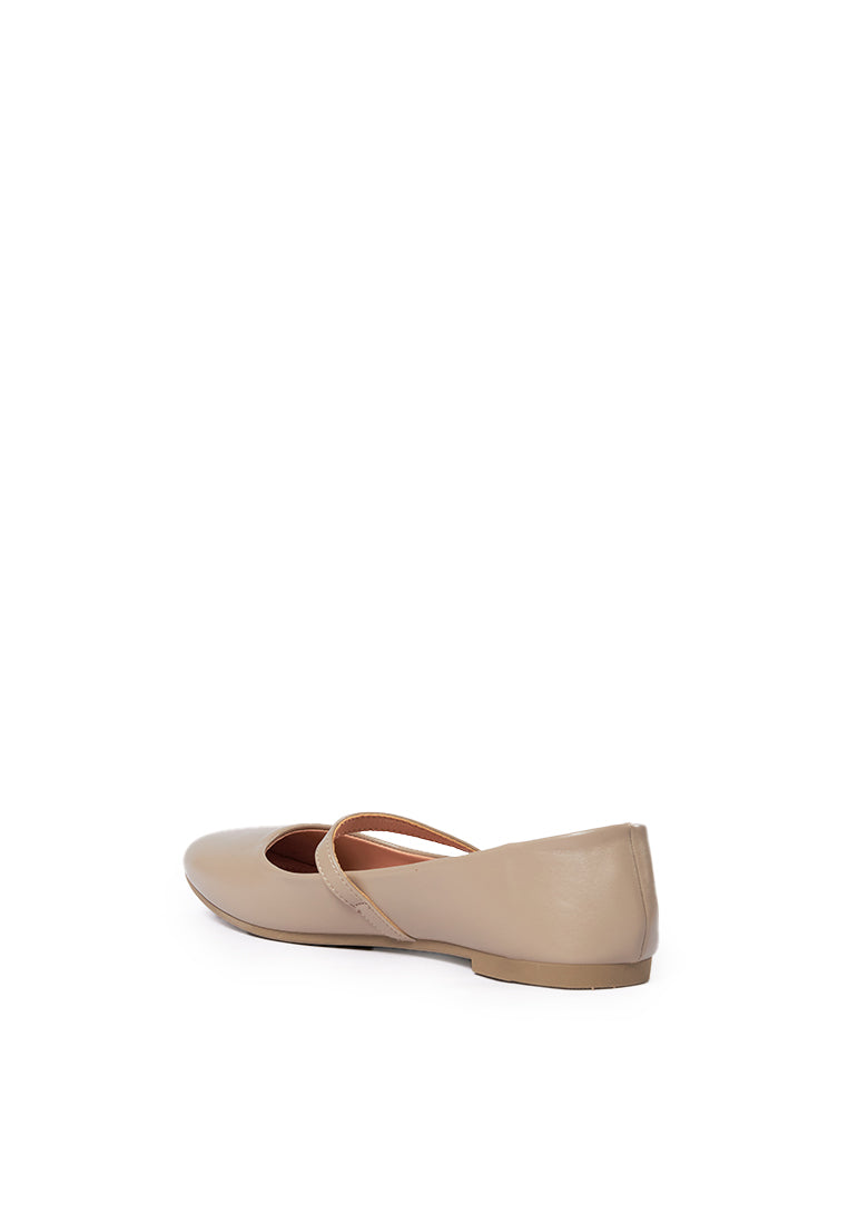 Khaki Ballerina Flats
