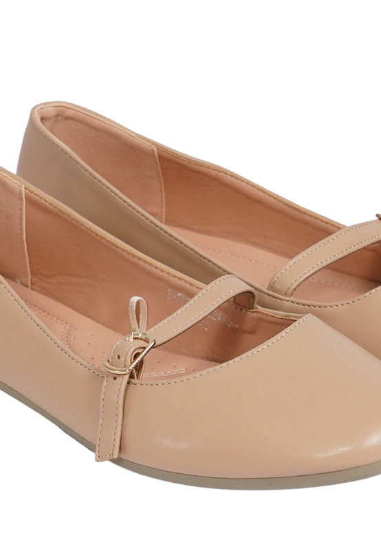 Light Brown Flat Shoes