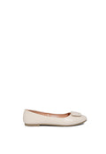 Off White Flat Shoes