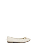 Off White Ballerina Flats
