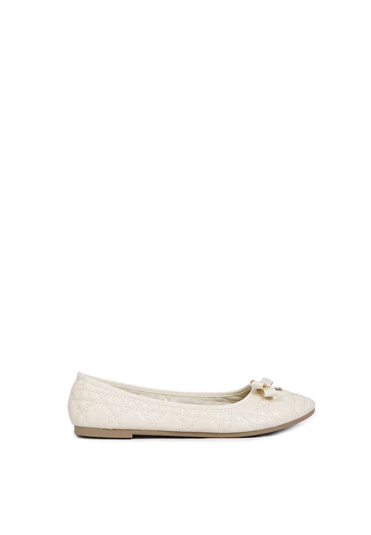 Off White Ballerina Flats