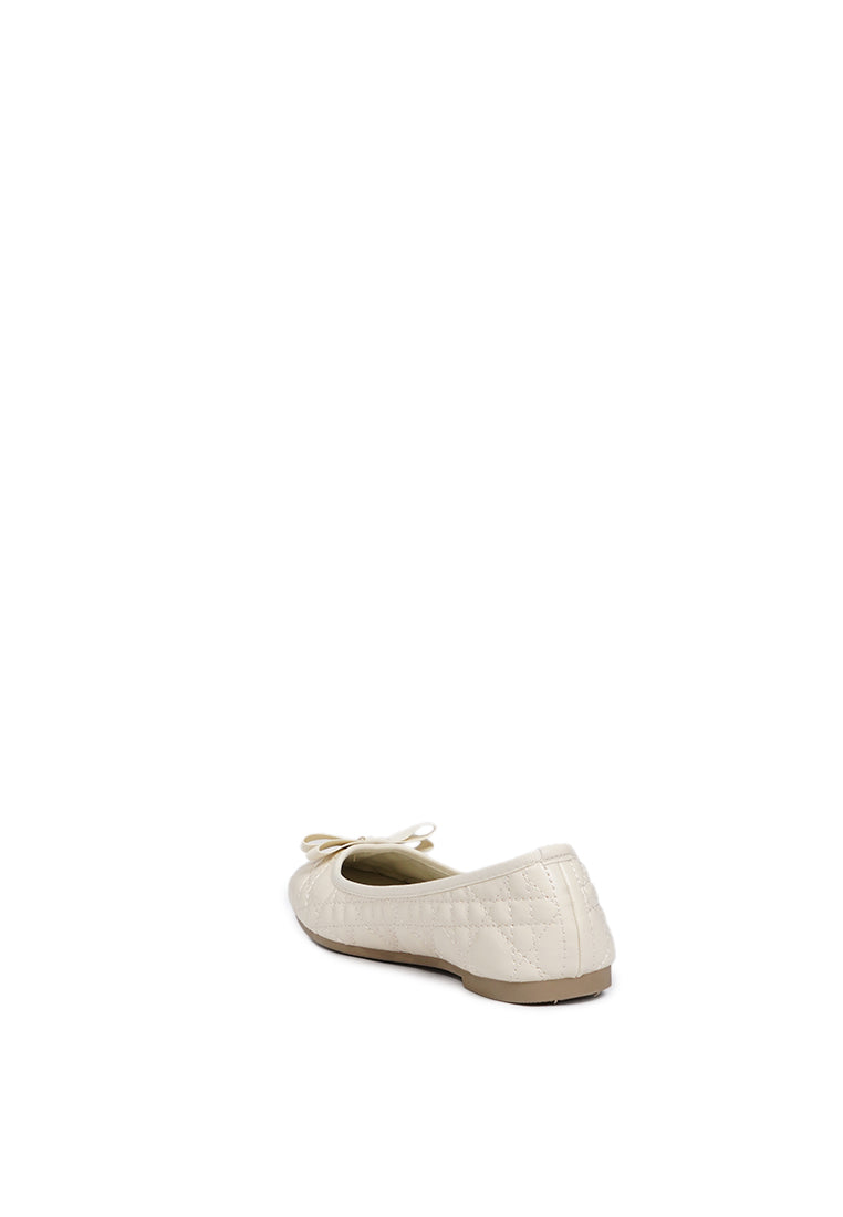 Off White Ballerina Flats