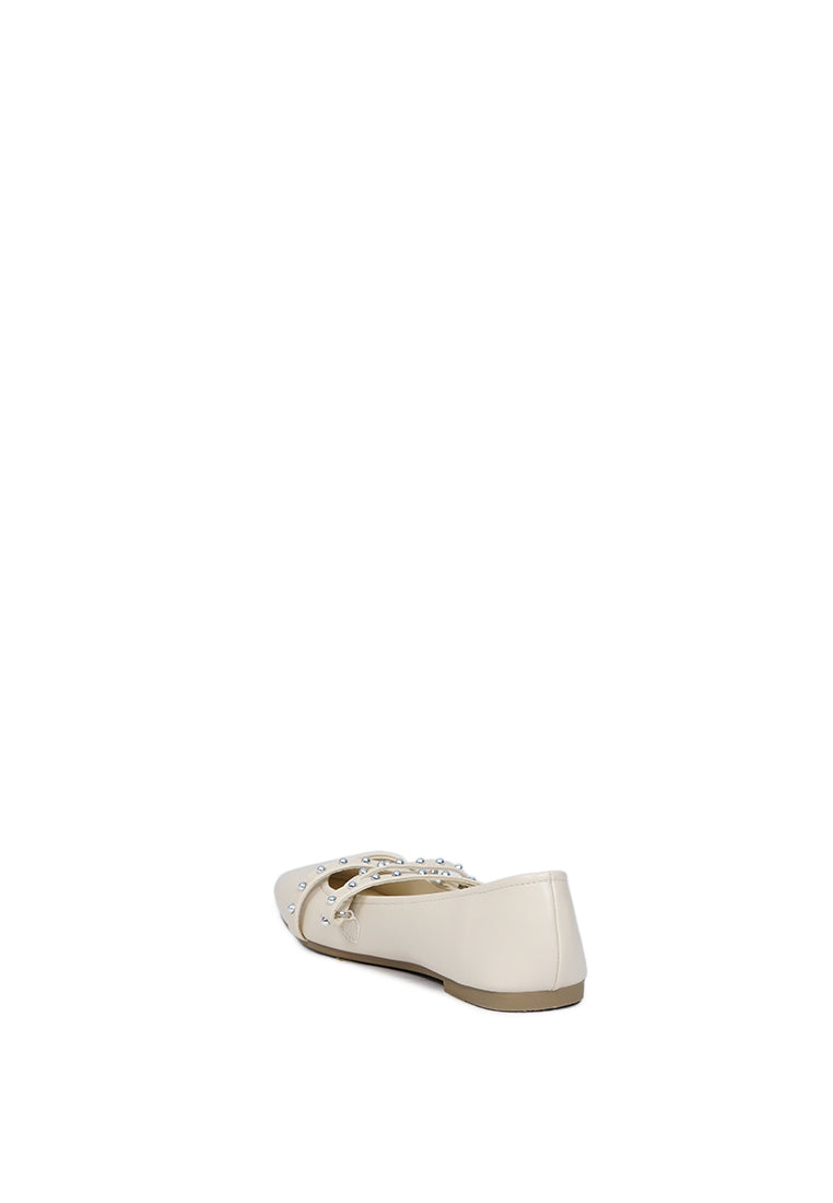 Off White Flat Shoes