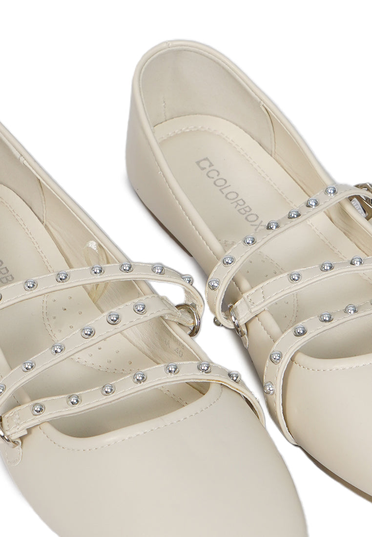 Off White Flat Shoes