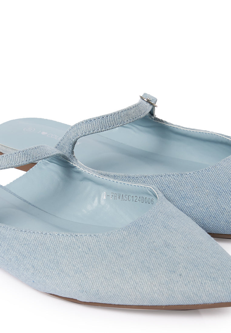 Denim Mules