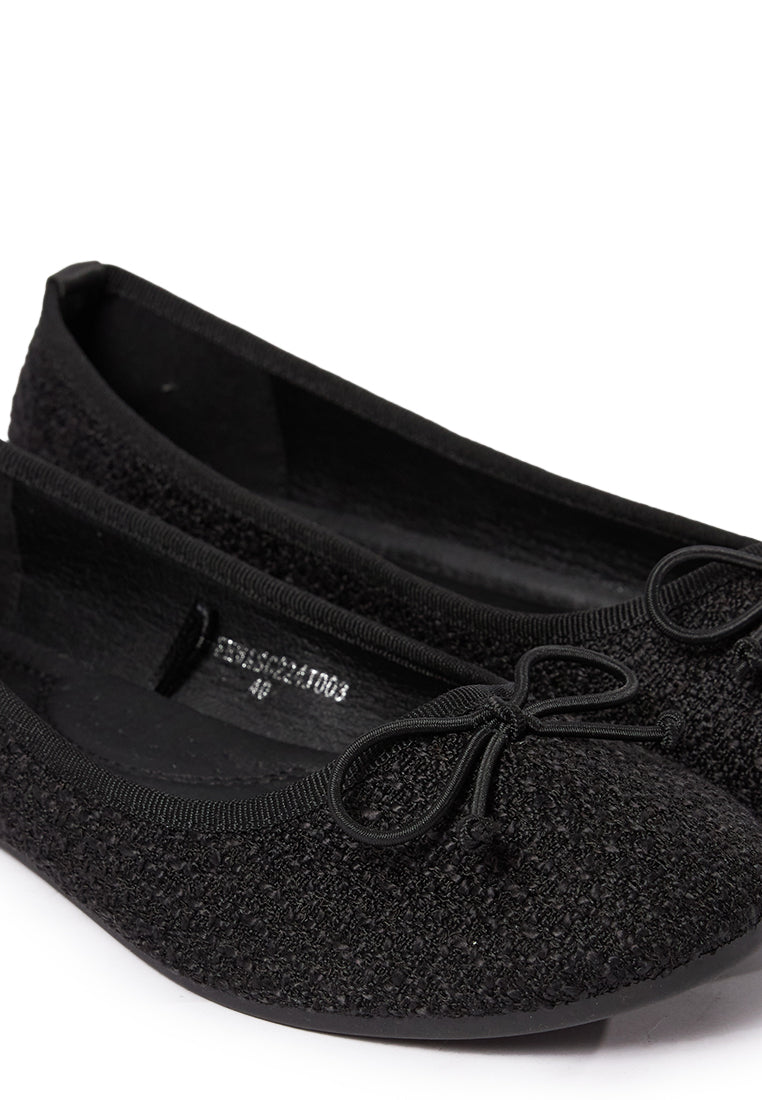Black Ballet Shoes with Bow