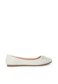 Off White Ballet Shoes with ow