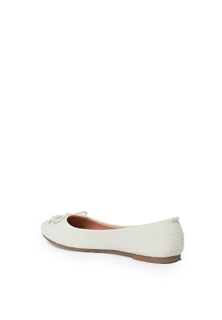 Off White Ballet Shoes with ow