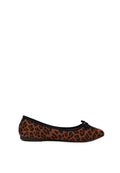 Leopard Bow Ballerina Flats
